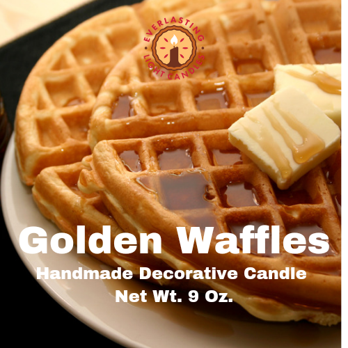 Golden Waffle Candle