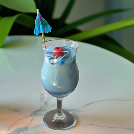 Blue Hawaiian Drink Candle